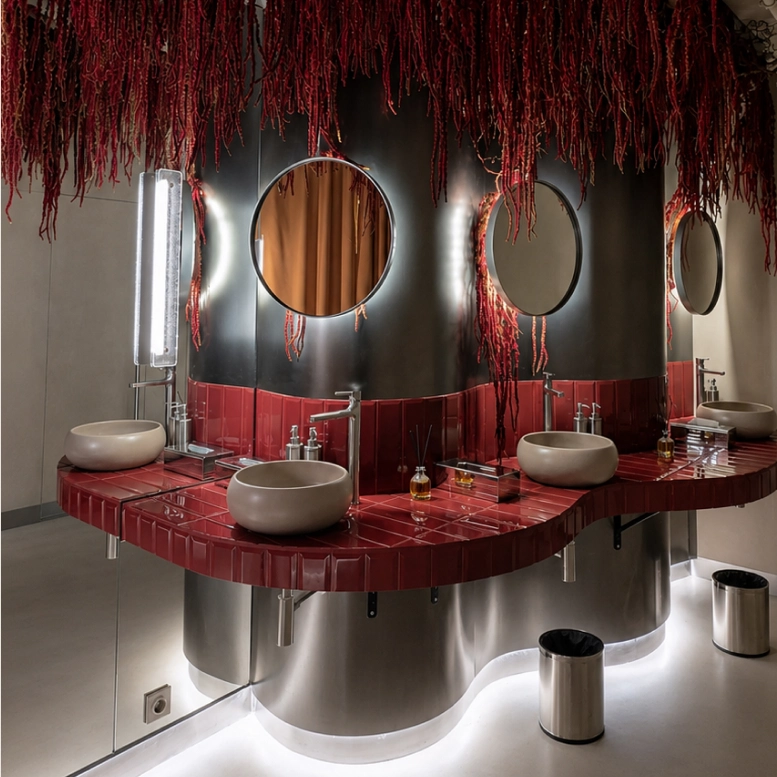 Отделка Mira Decor в интерьере ресторана